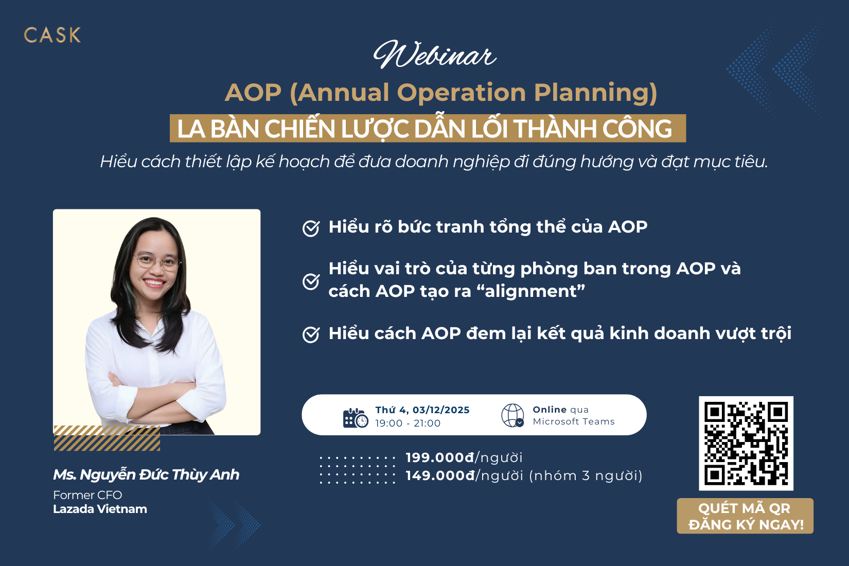 WEBINAR: AOP (Annual Operation Planning) — Là bản chiến lược dẫn lối thành công
