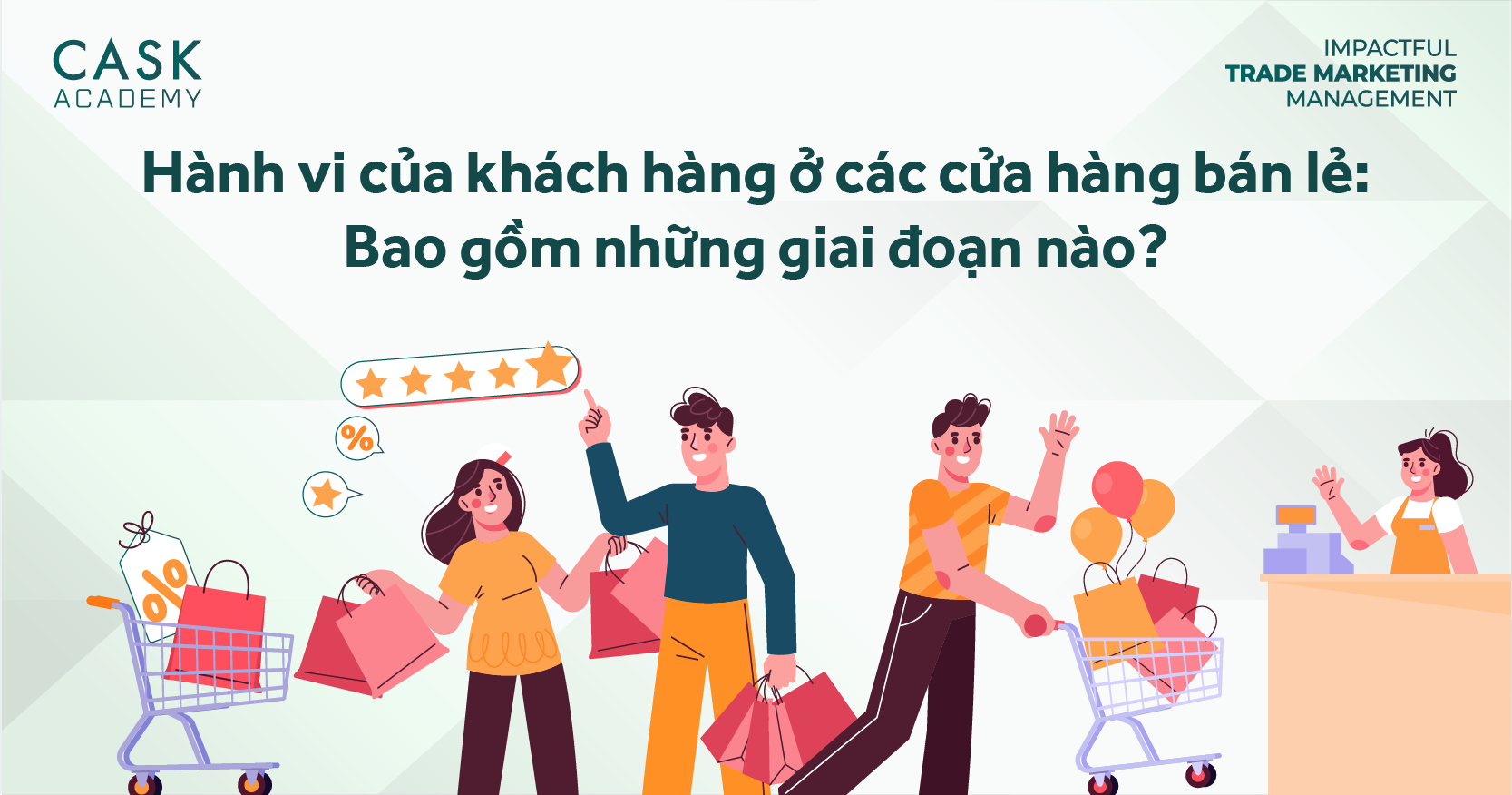 Hành vi của khách hàng ở các cửa hàng bán lẻ: Gồm có những giai đoạn nào ?